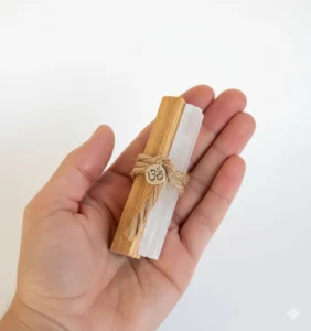 Selenita y palo santo